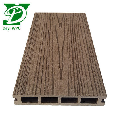 โครงการการค้ากันน้ํา WPC ประกอบ Decking ด้วยการออกแบบรู