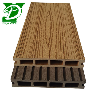 โครงการการค้ากันน้ํา WPC ประกอบ Decking ด้วยการออกแบบรู