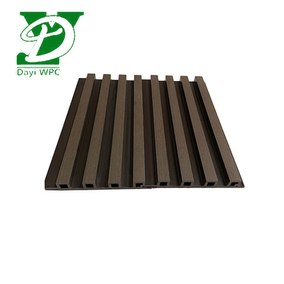 ผนังปรับแต่ง 219x26mm Eco Slat Wpc สําหรับผนังภายนอกที่ทันสมัย