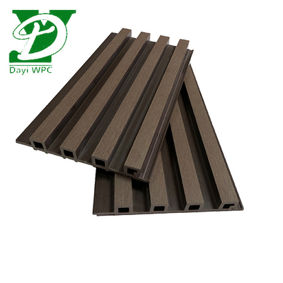 ผนังปรับแต่ง 219x26mm Eco Slat Wpc สําหรับผนังภายนอกที่ทันสมัย