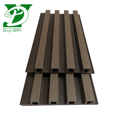 ผนังปรับแต่ง 219x26mm Eco Slat Wpc สําหรับผนังภายนอกที่ทันสมัย