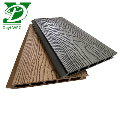 รั้ว WPC ลายไม้ธรรมชาติสำหรับสวนสมัยใหม่