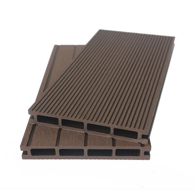 ทันสมัยเป็นมิตรกับสิ่งแวดล้อมการติดตั้งอย่างรวดเร็วกลางแจ้ง WPC Decking Hollow กันน้ำ
